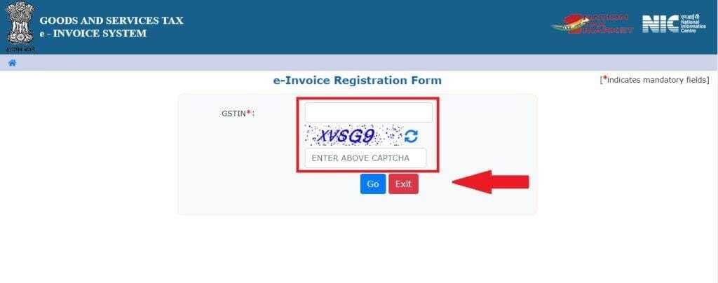 Invoice Registration and e invoice login process