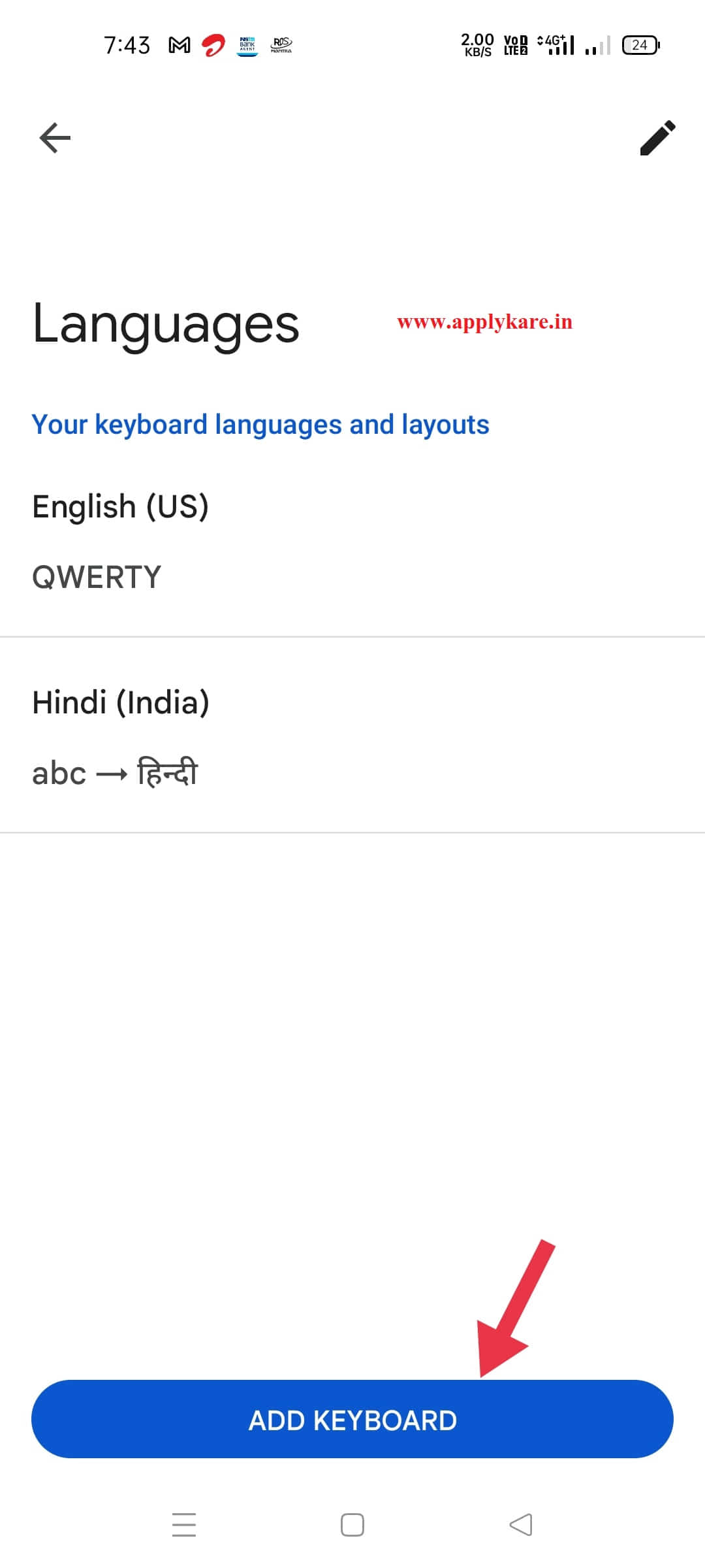 english se hindi typing