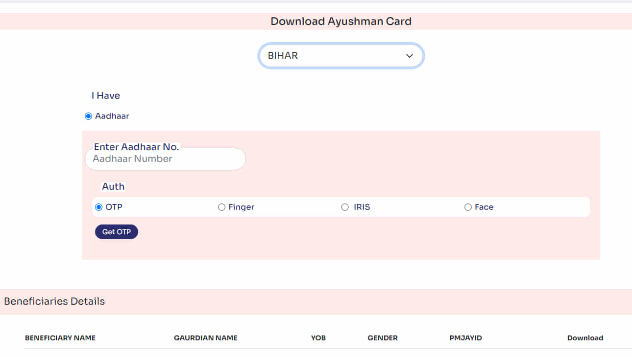 mobile se ayushman card download