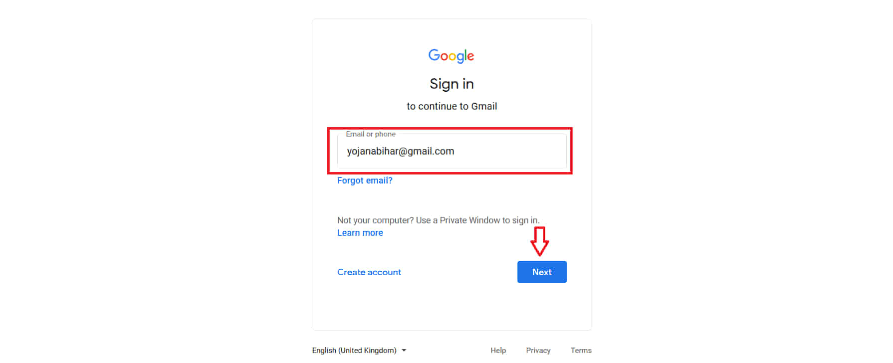 how to recover gmail id password