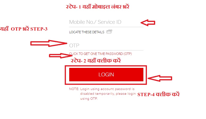 airtel login