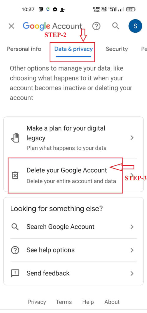 google account delete mobile se kaise kare