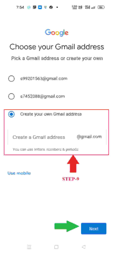 how to gmail account create