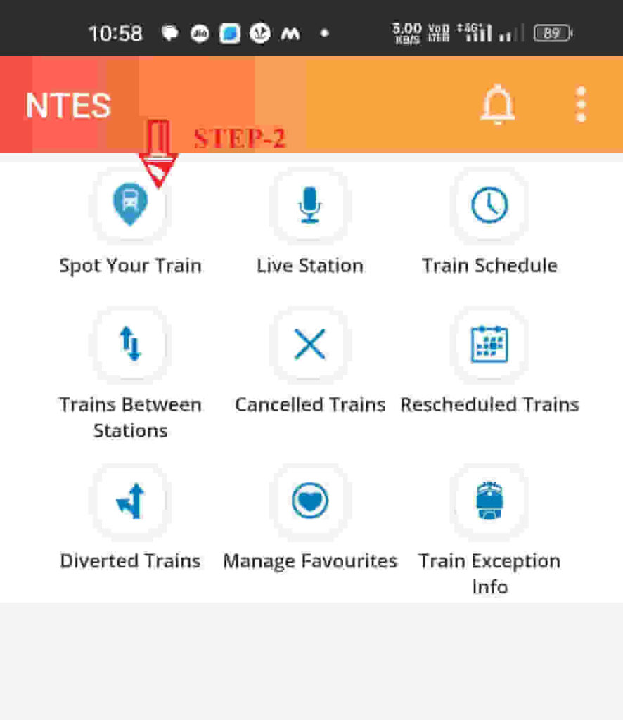 live train status kaise dekhe