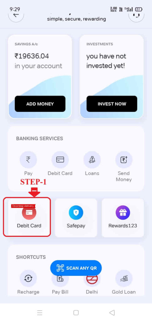 airtel payments bank debit card