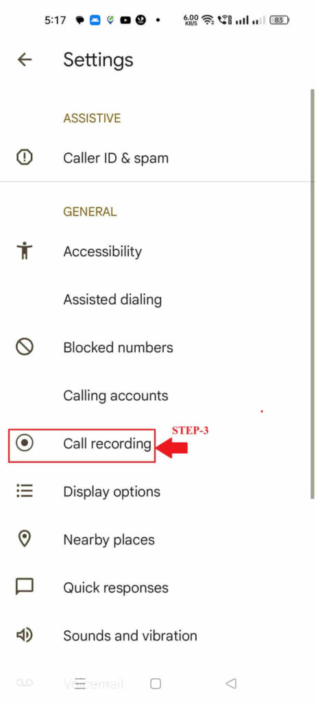 automatic call recording setting kaise kare