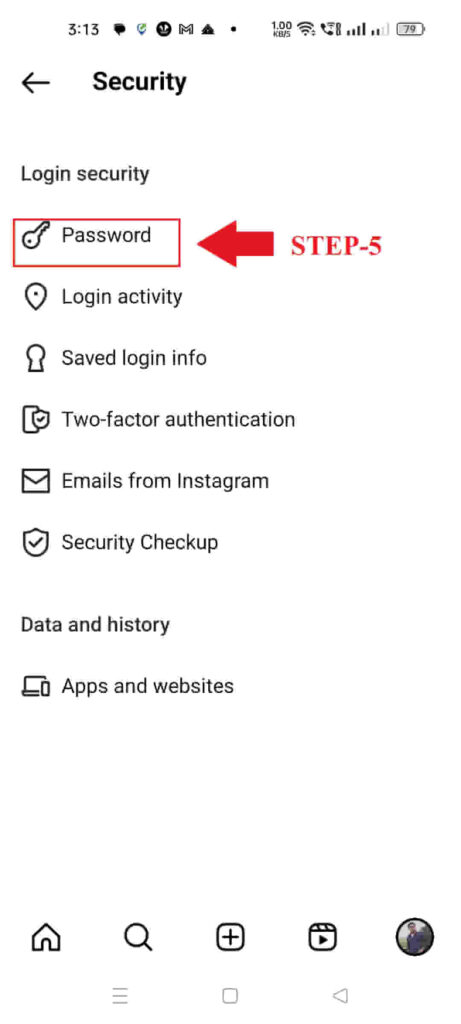 instagram password kaise change kare