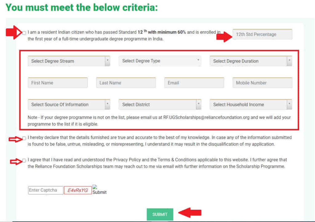 Reliance Foundation Scholarship Apply Online