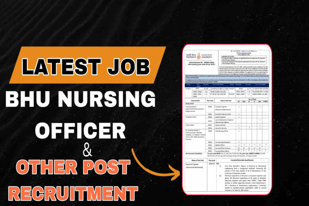 BHU Nursing Officer Recruitment