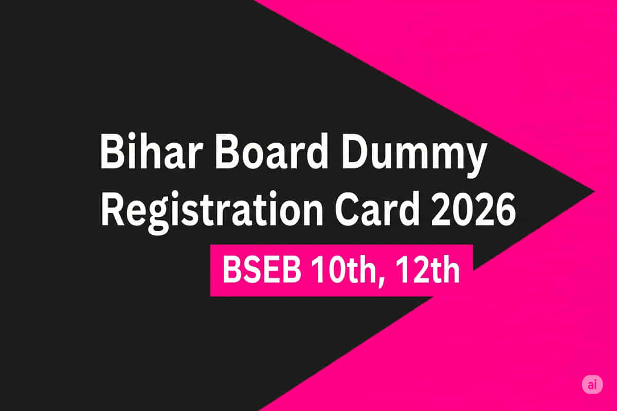 Bihar Board Dummy Registration Card 2026 BSEB 10th, 12th