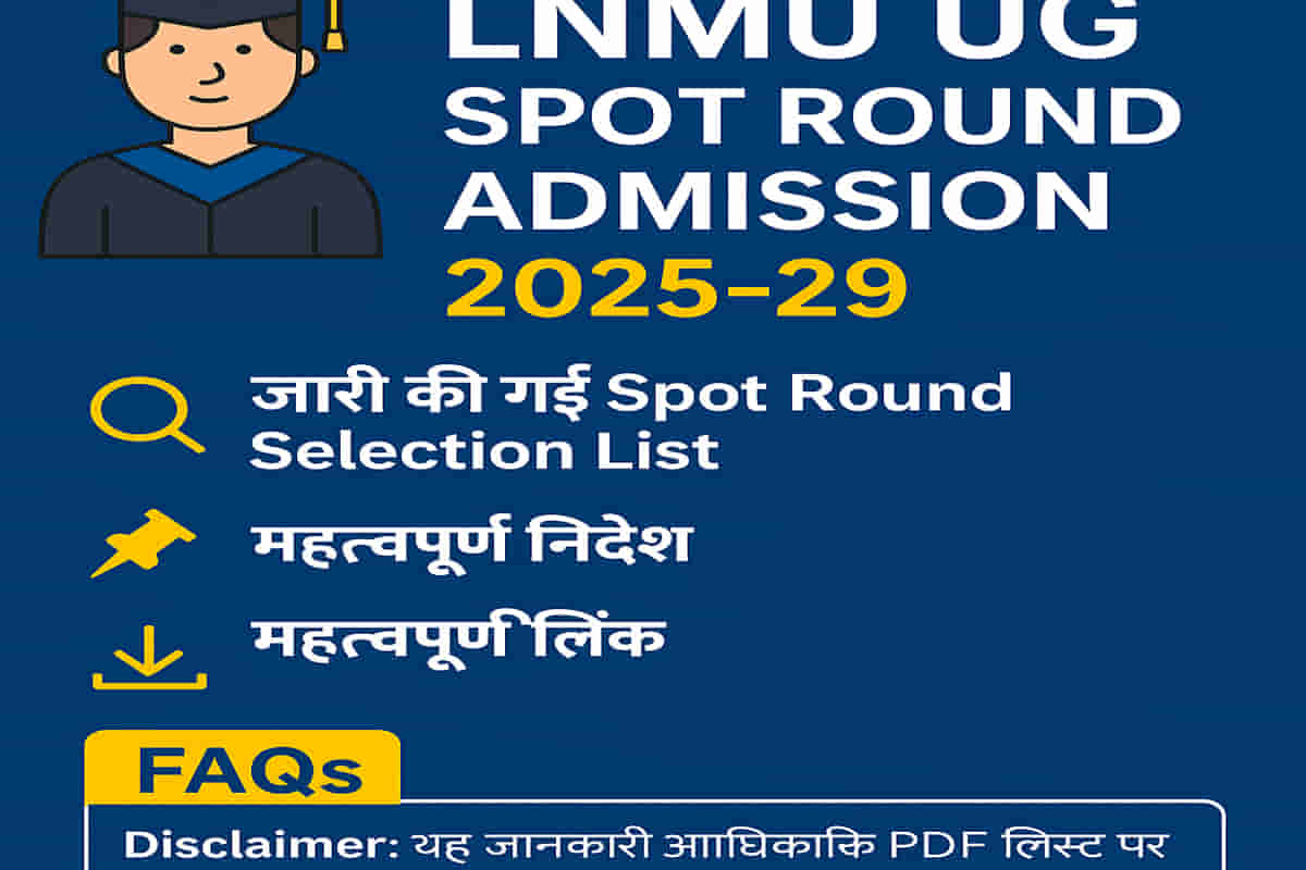 LNMU UG Spot Round Admission List