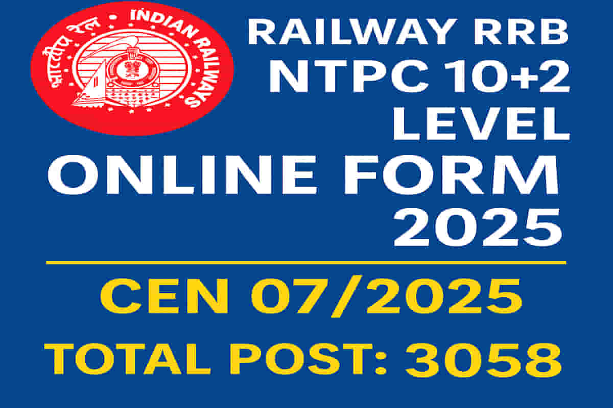 Railway RRB NTPC 10+2 Level Online Form 2025