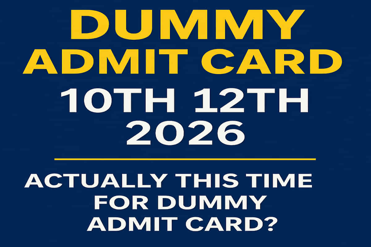 BSEB Dummy Admit Card 2026