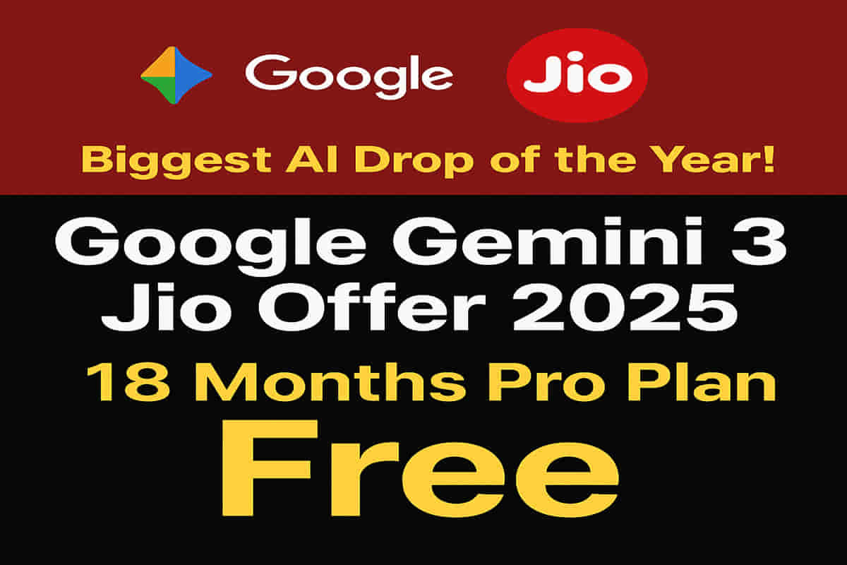 Google Gemini 3 Jio Offer 2025
