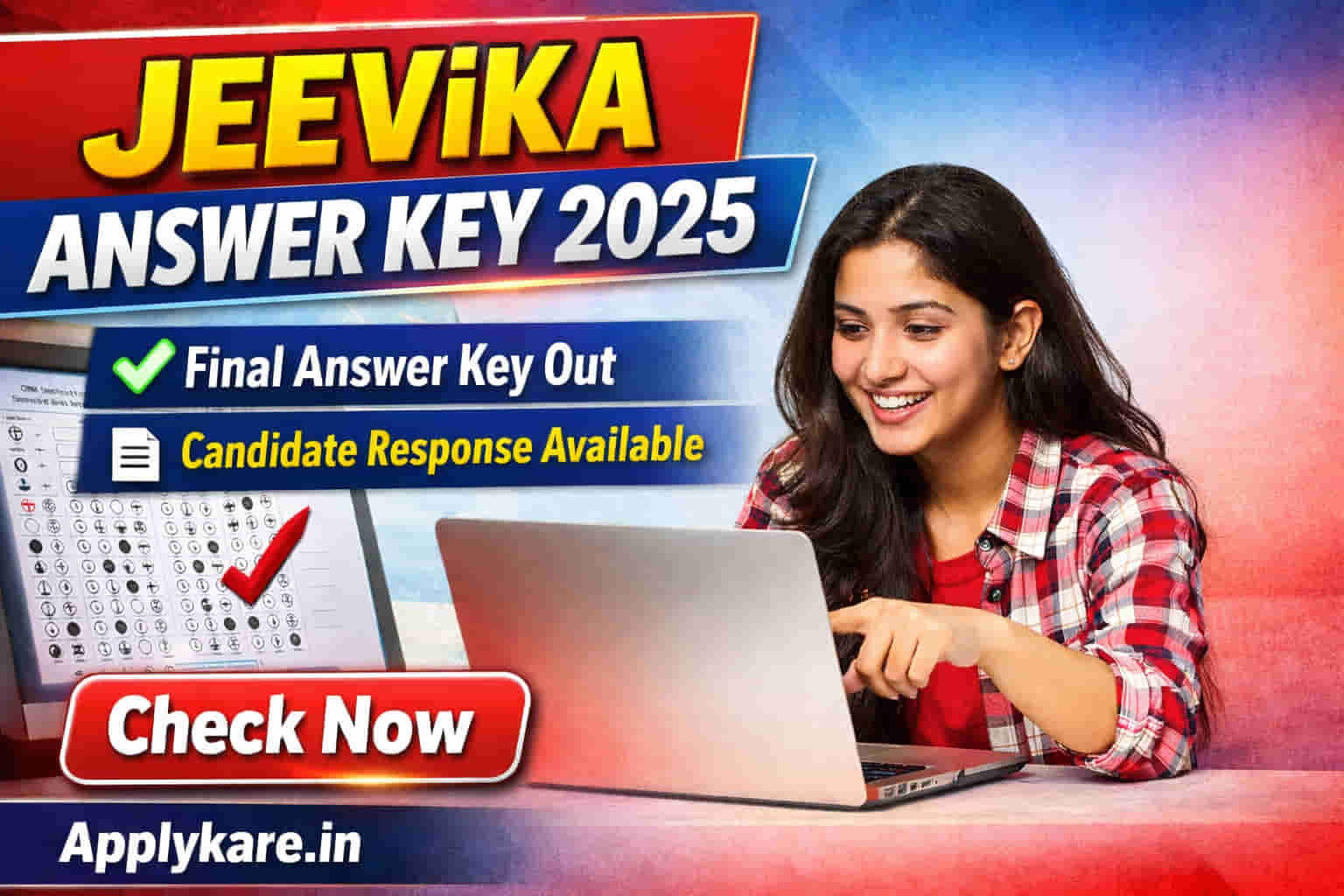 Bihar JEEViKA Final Answer Key Out 2026