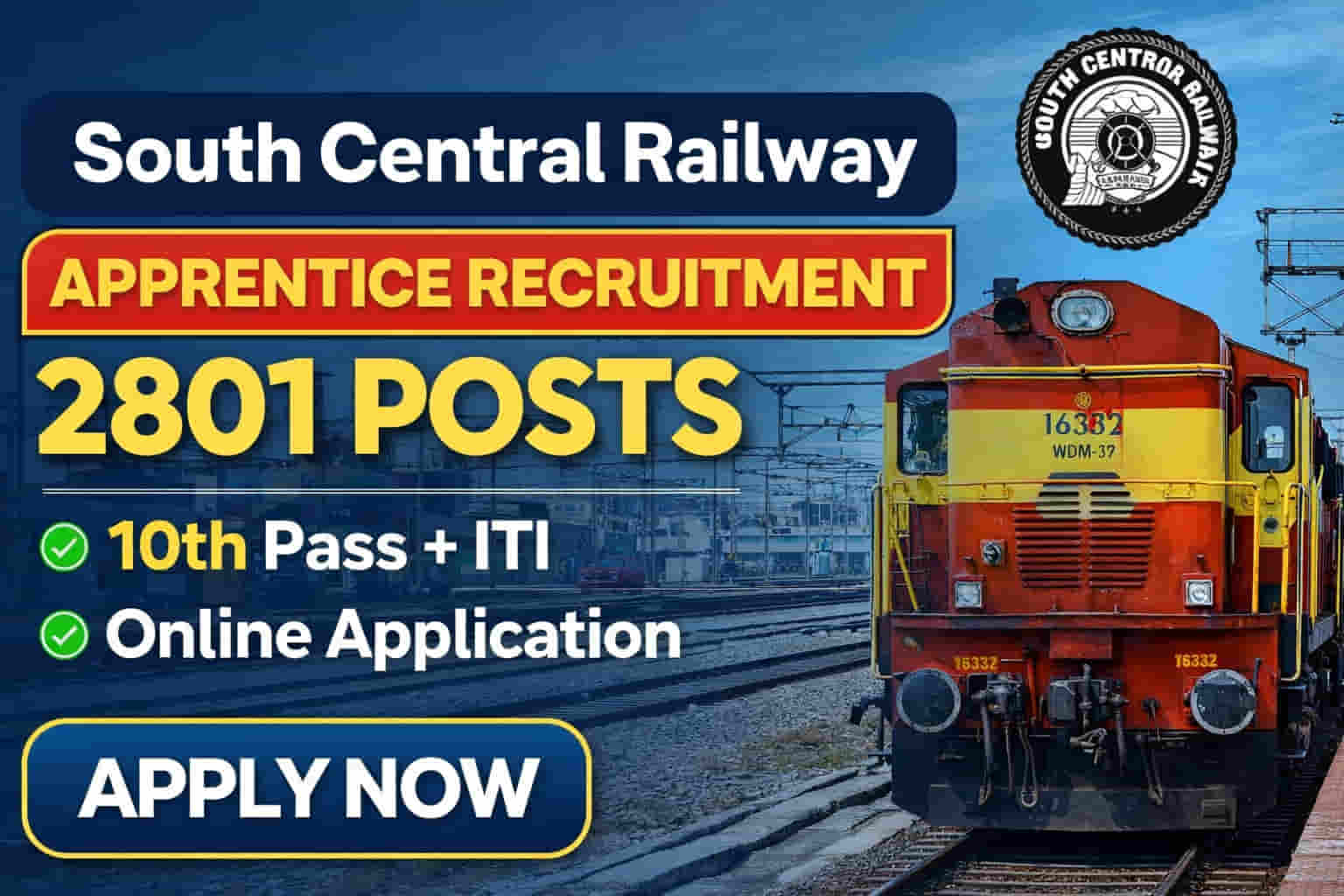 South Central Railway Apprentice Recruitment 2026