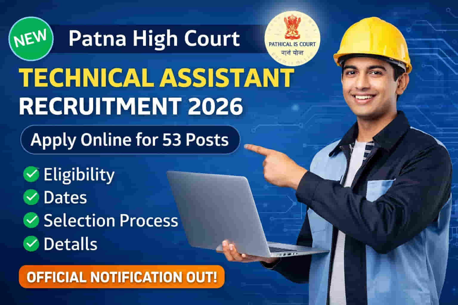 Patna High Court Technical Assistant Recruitment 2026