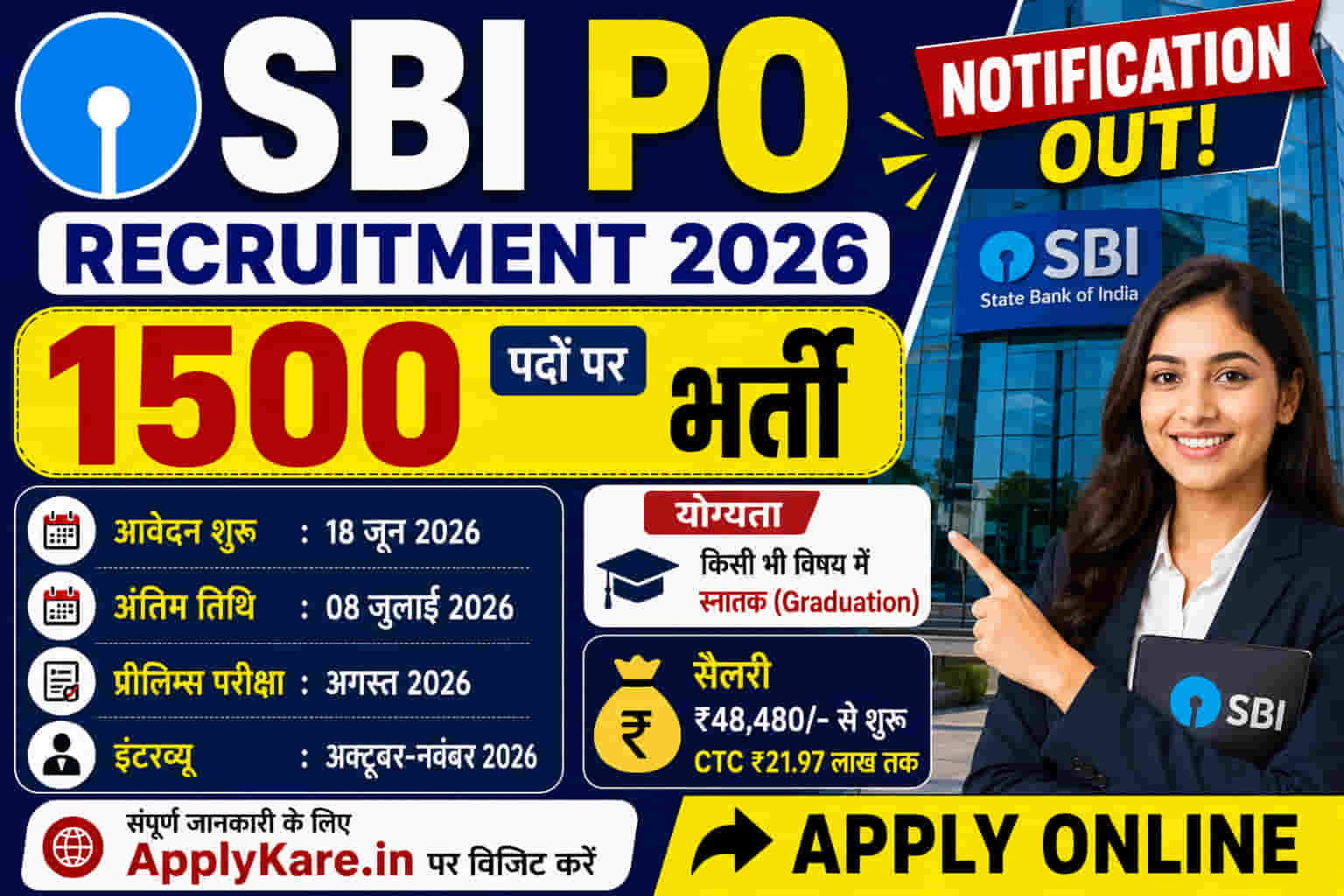 SBI PO Recruitment 2026 Online Form